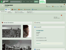 Tablet Screenshot of morganatan.deviantart.com