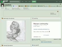 Tablet Screenshot of crazybee2.deviantart.com
