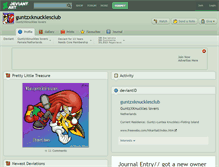 Tablet Screenshot of guntzxknucklesclub.deviantart.com