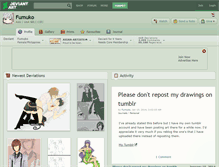 Tablet Screenshot of fumuko.deviantart.com