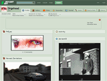 Tablet Screenshot of dirgehead.deviantart.com