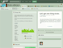 Tablet Screenshot of nicole-watterson.deviantart.com