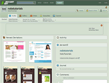 Tablet Screenshot of nobstutorials.deviantart.com