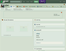 Tablet Screenshot of mihai.deviantart.com