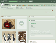 Tablet Screenshot of orange04.deviantart.com