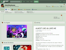 Tablet Screenshot of inkylinkyboooo.deviantart.com