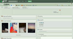 Desktop Screenshot of funbear.deviantart.com