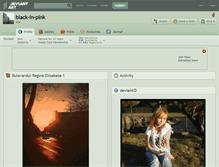 Tablet Screenshot of black-in-pink.deviantart.com