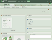 Tablet Screenshot of decker27.deviantart.com