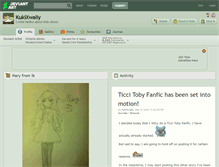 Tablet Screenshot of kukixwally.deviantart.com