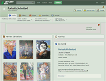 Tablet Screenshot of portraitsunlimited.deviantart.com