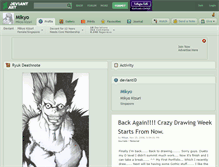 Tablet Screenshot of mikyo.deviantart.com