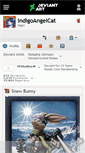 Mobile Screenshot of indigoangelcat.deviantart.com