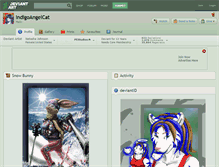 Tablet Screenshot of indigoangelcat.deviantart.com