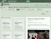 Tablet Screenshot of modojeda.deviantart.com