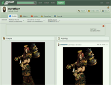 Tablet Screenshot of merethien.deviantart.com
