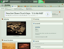 Tablet Screenshot of akuokay.deviantart.com