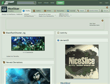 Tablet Screenshot of niceslicer.deviantart.com