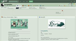 Desktop Screenshot of corruptedfox.deviantart.com