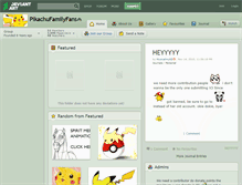 Tablet Screenshot of pikachufamilyfans.deviantart.com