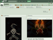 Tablet Screenshot of drazebot.deviantart.com