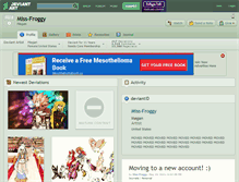 Tablet Screenshot of miss-froggy.deviantart.com