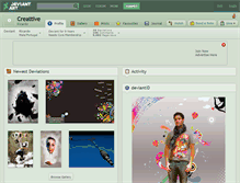 Tablet Screenshot of creattive.deviantart.com