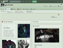 Tablet Screenshot of bots-vs-cons.deviantart.com