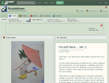 Tablet Screenshot of piccoloisgreen.deviantart.com