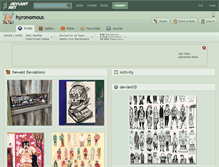 Tablet Screenshot of hyronomous.deviantart.com