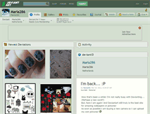 Tablet Screenshot of maria286.deviantart.com