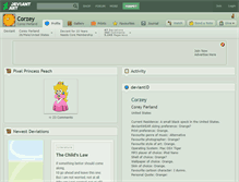 Tablet Screenshot of corzey.deviantart.com