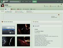 Tablet Screenshot of corax.deviantart.com