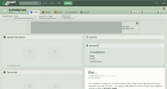 Desktop Screenshot of curiositycore.deviantart.com