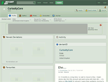 Tablet Screenshot of curiositycore.deviantart.com