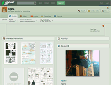 Tablet Screenshot of ngara.deviantart.com