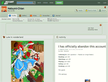 Tablet Screenshot of natsumi-chian.deviantart.com