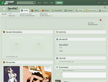 Tablet Screenshot of dev4567.deviantart.com