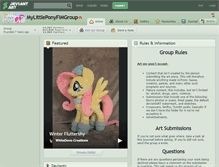 Tablet Screenshot of mylittleponyfimgroup.deviantart.com