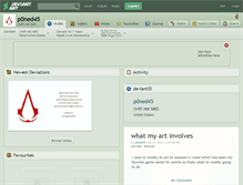 Tablet Screenshot of p0ned45.deviantart.com