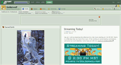 Desktop Screenshot of goldenwolf.deviantart.com