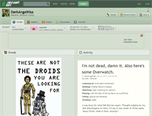 Tablet Screenshot of darkangelkisa.deviantart.com
