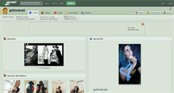 Desktop Screenshot of gothoutcast.deviantart.com