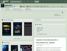 Tablet Screenshot of pixel-core.deviantart.com