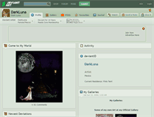 Tablet Screenshot of darkluna.deviantart.com