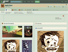 Tablet Screenshot of mash-face.deviantart.com