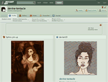 Tablet Screenshot of devine-tentacle.deviantart.com