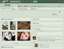 Tablet Screenshot of in5p1r3.deviantart.com