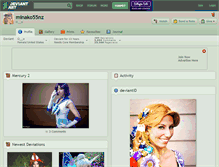 Tablet Screenshot of minako55nz.deviantart.com