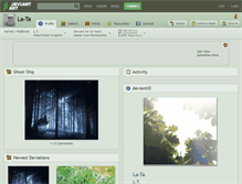 Tablet Screenshot of la-ta.deviantart.com